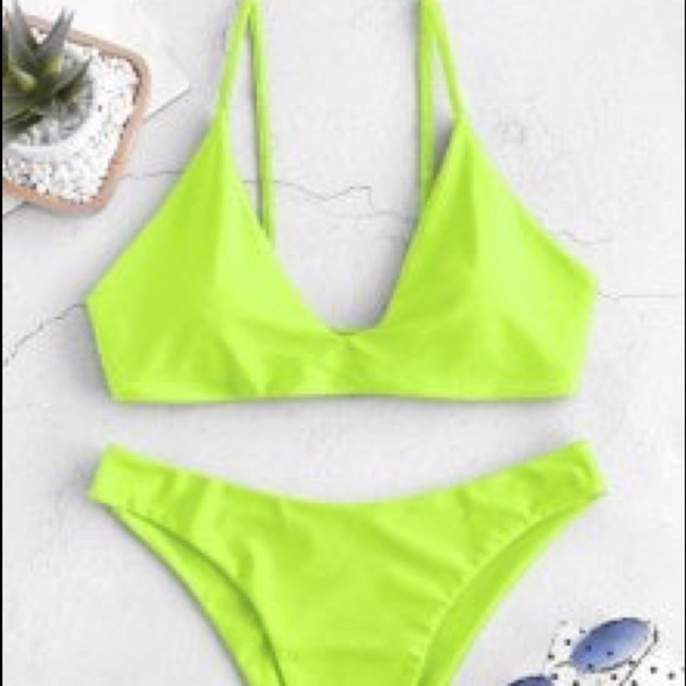 Zaful Tie Bralette Bikini Set - BRAND NEW w/ TAGS